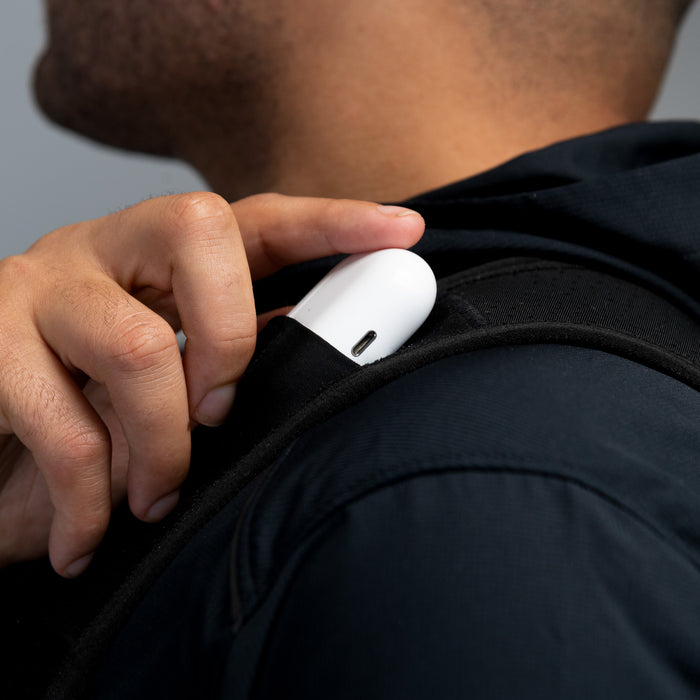 Earphone cable slot on the UltraX vest