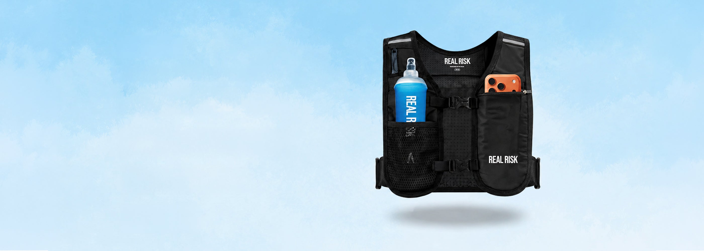 UltraX running vest with soft flask and phone pocket